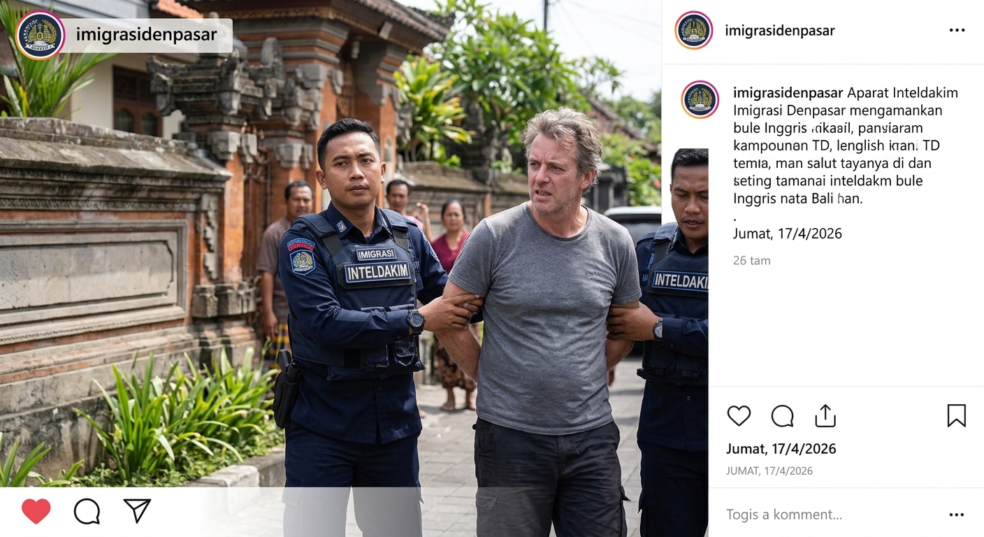 WNA Inggris Intimidasi Warga Renon Diciduk, Ternyata Overstay