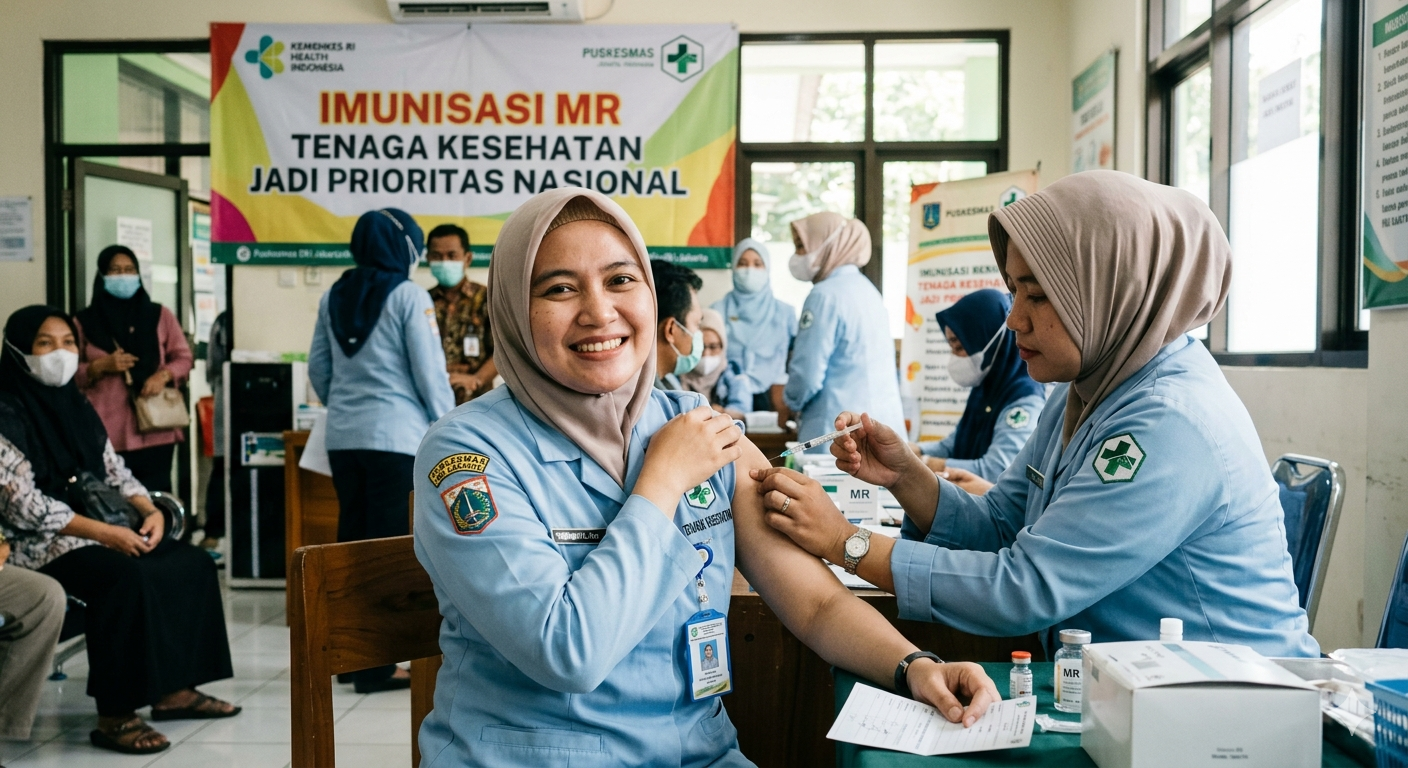 Imunisasi MR Tenaga Kesehatan Dimulai, Kemenkes Targetkan 290 Ribu Penerima