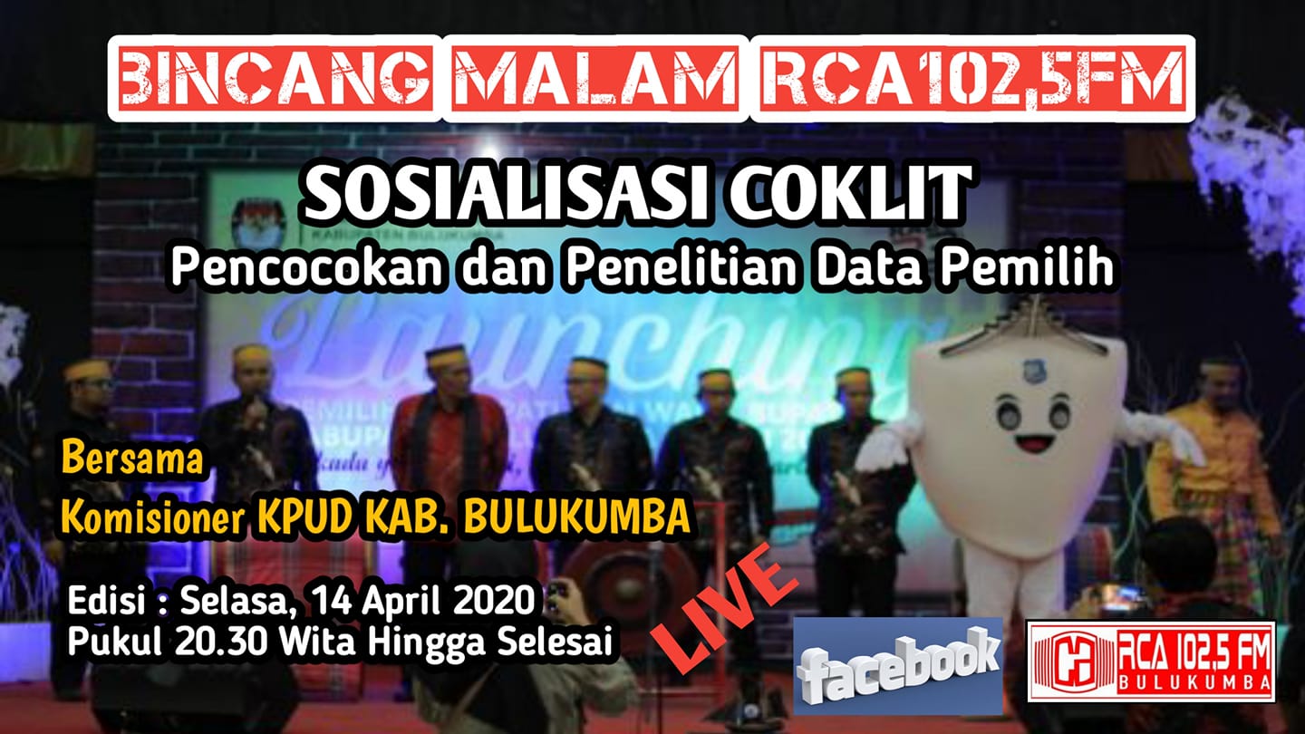 Ada Coklit di RCA FM Bulukumba Malam Ini