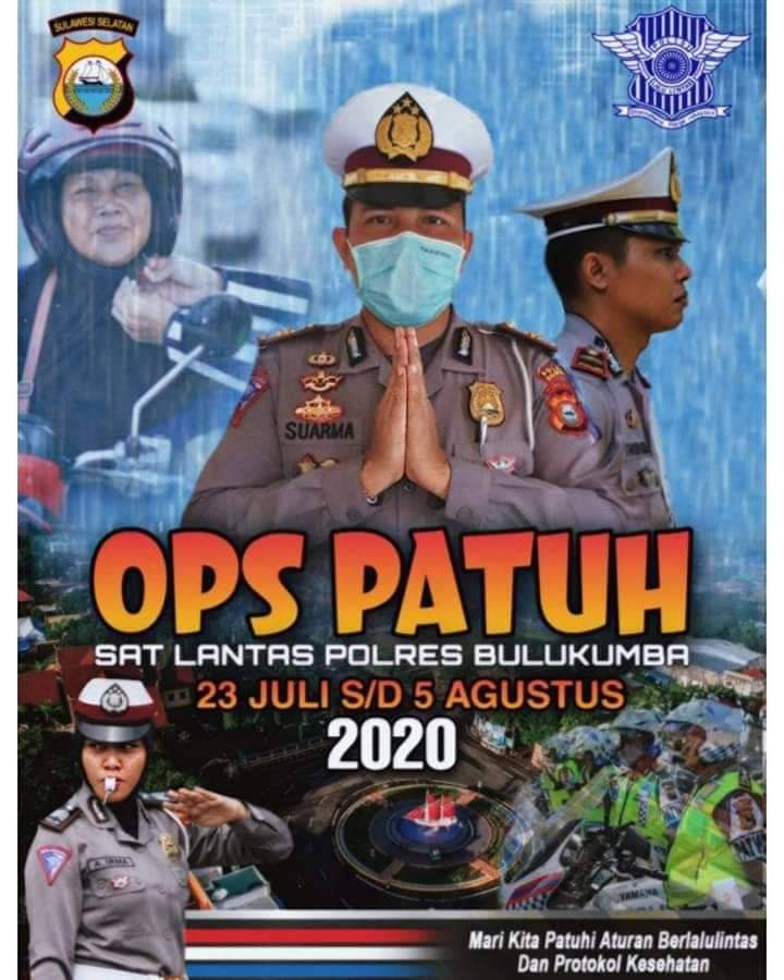 Operasi Patuh-2020 Polres Bulukumba Selama 14 Hari