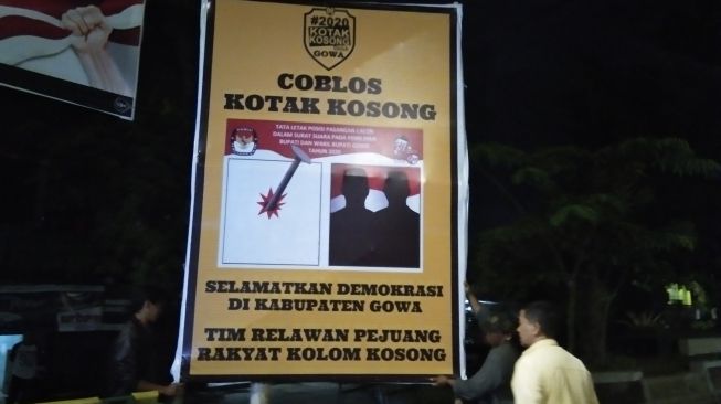 Pilkada Gowa Kian Gencar Kampanyekan Kotak Kosong