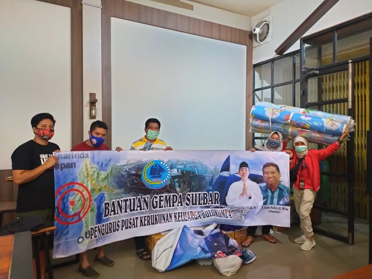 Peduli Korban Gempa Sulbar, Dewan Pimpinan Pusat Kerukunan Keluarga Bulukumba Kirim Bantuan