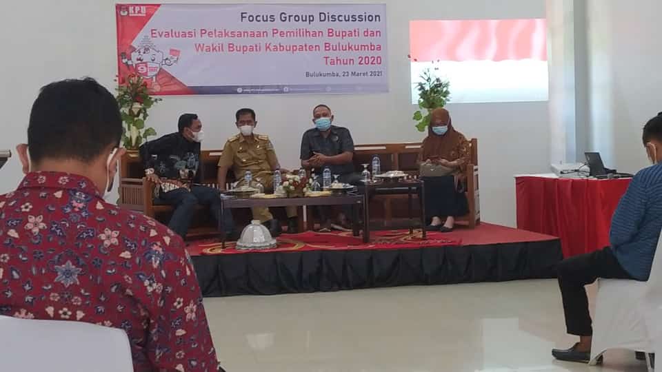 Kpu Bulukumba, FGD Evaluasi Pilkada Tahun 2020