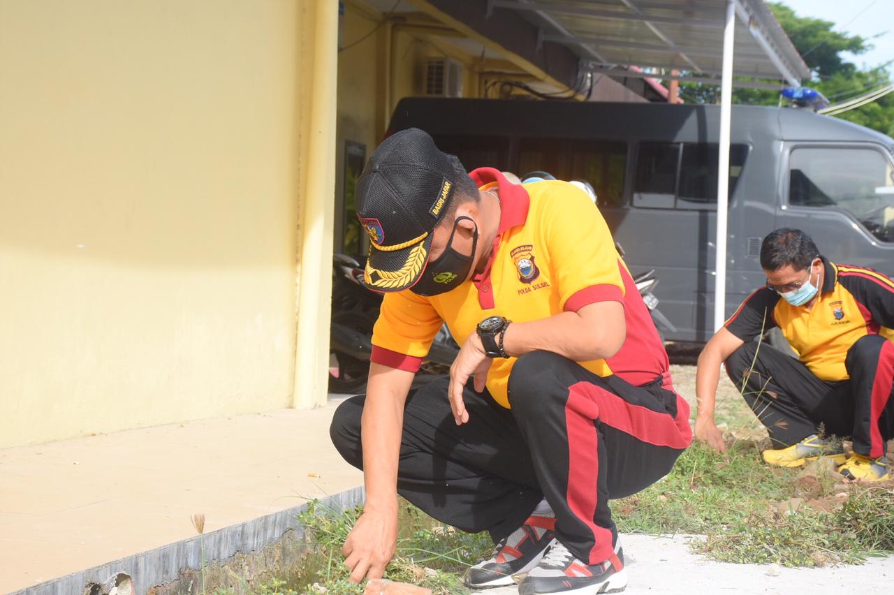 Waka Polres Bulukumba Berpesan,   Tempat kerja yang bersih mempengaruhi produktifitas kerja