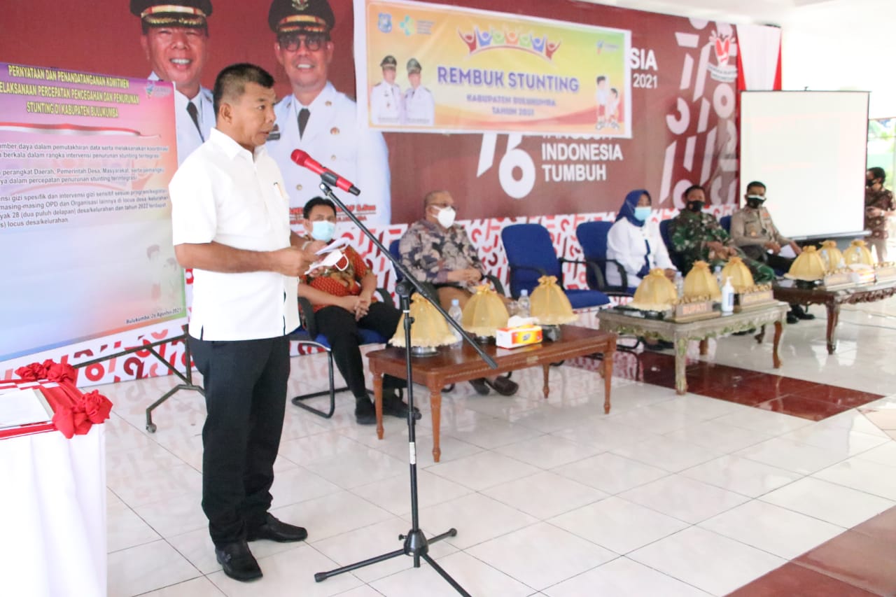 Bupati Bulukumba Muchtar Ali Yusuf: “saya akan buat grebek stunting