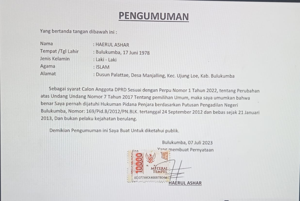 Pengumuman
