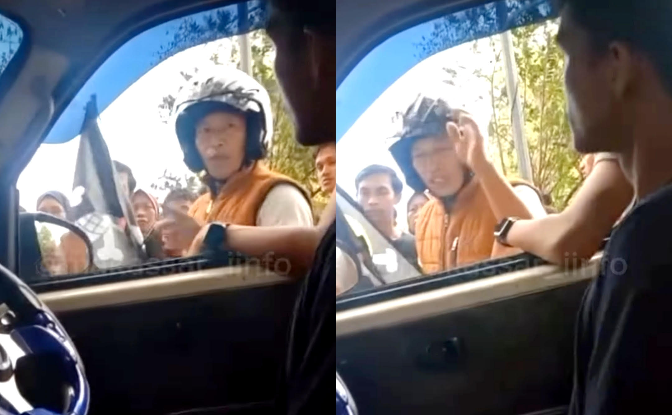 Viral! Pedagang Sayur di Bantaeng Diduga Ditampar Petugas karena Kibarkan Bendera One Piece di Mobil